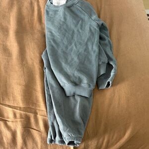 Washed Blue all the babies sweatsuit